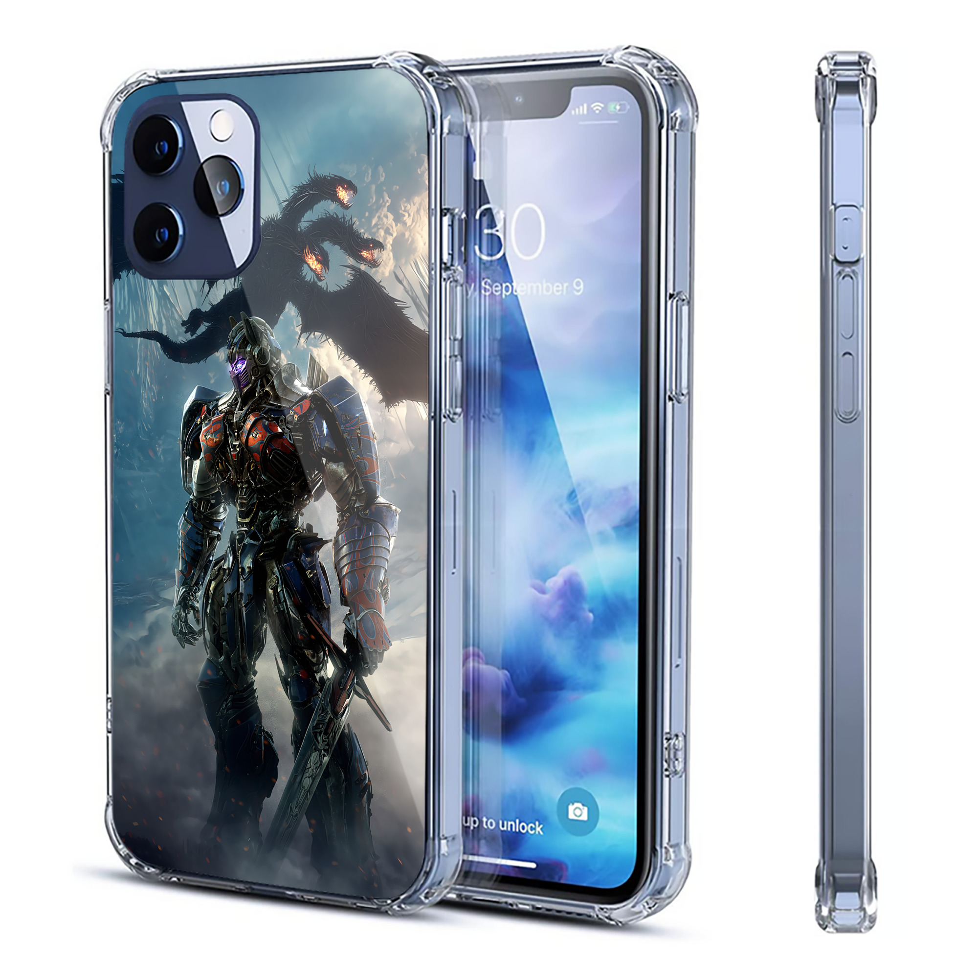 （画像用） Transformers トランスフォーマー 【iPhone 12シリーズ対応】透明スマホケース（クリアソフトケース）